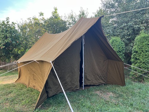 Vintage khaki canvas camping - vintage,