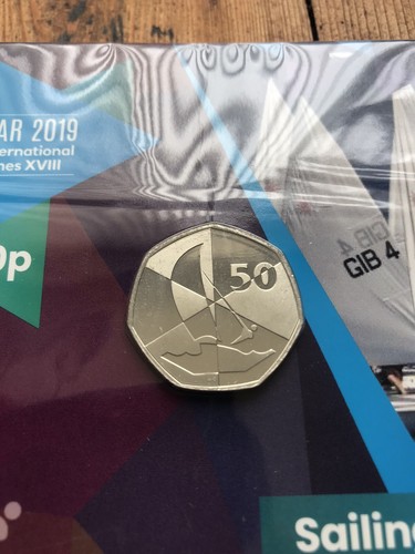 2019 island games 50p - games, coin