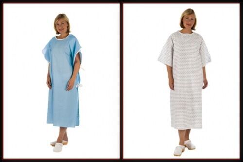 Nhs hospital patient gown - hospital,