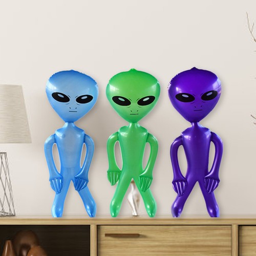 Inflatable blow green alien - inflatable,