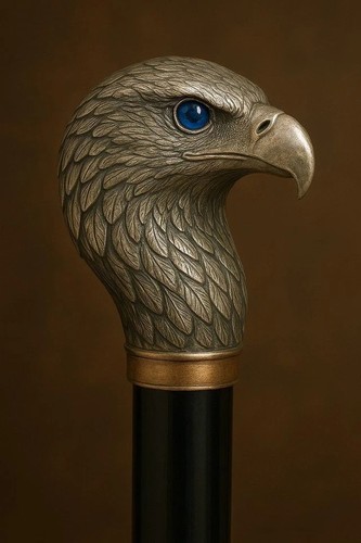 African wooden walking stick