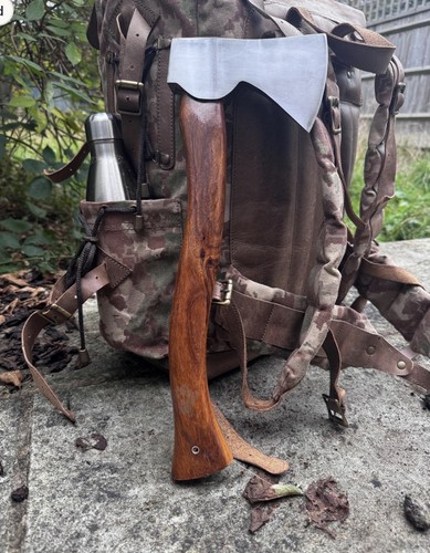 Handmade forged hiking axe for - forged,