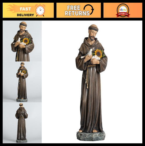 Hand painted st francis - st.,