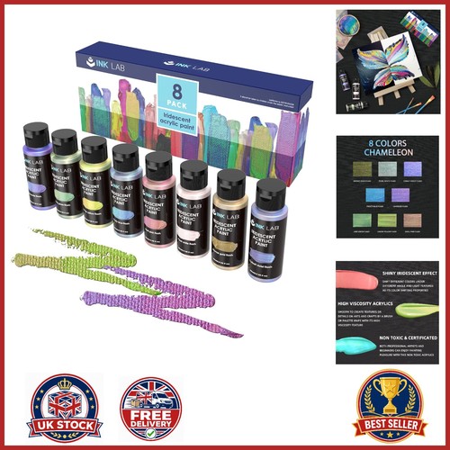 Iridescent acrylic paint set - paint,