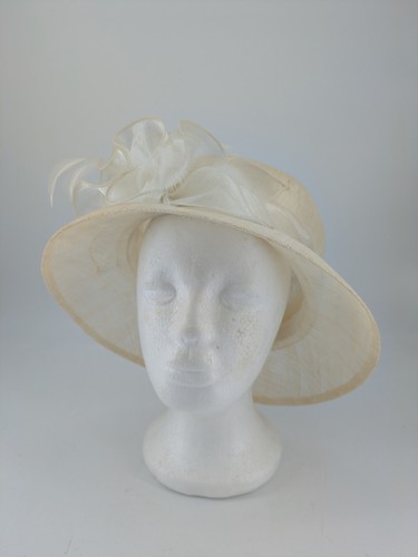 Elegant ivory wide - ivory, brim