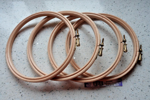 Wooden embroidery hoops - x,