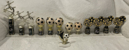 Lot soccer trophies - lot,