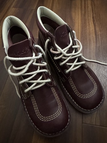 Kickers burgundy boots - burgundy, 40