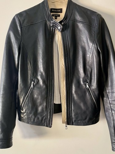 Massimo dutti black leather - dutti,