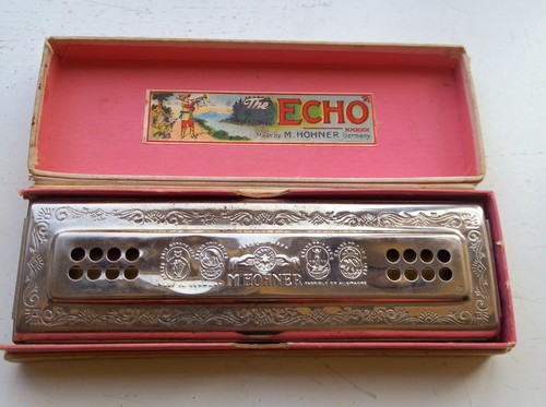 Antique hohner echo harmonica - antique,