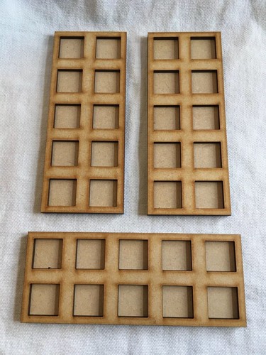 20mm square 5x2 laser cut - 20mm,