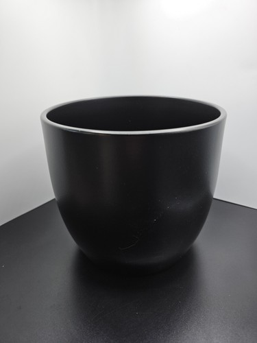 Ceramic planter 14cm black - ceramic,