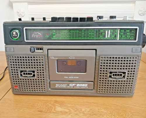 Sharp 8080e boombox radio - boombox,