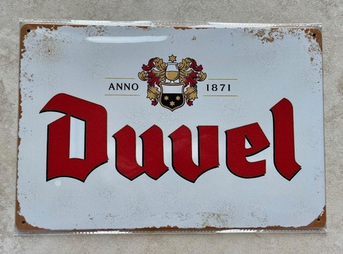 Duvel belgian beer metal sign - belgian,