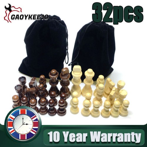 Wooden chess pieces travel - chess,