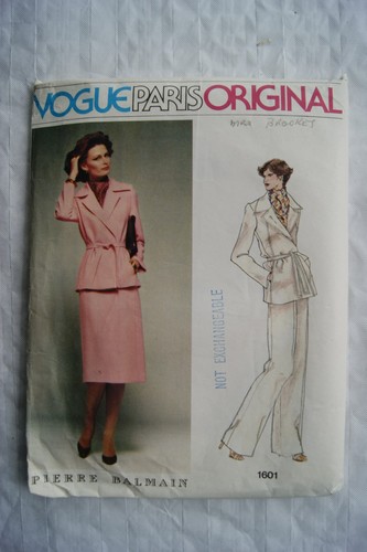 Vogue pattern 1601 paris - vogue,