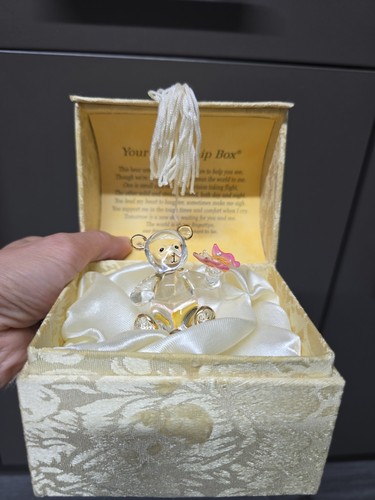Crystal glass bear - glass, figurine