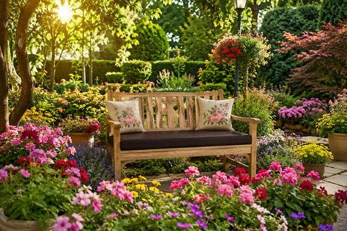 Memory foam bench cushion - foam, faux
