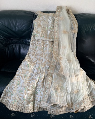 Beautiful mint blue lehenga - mint/blue,