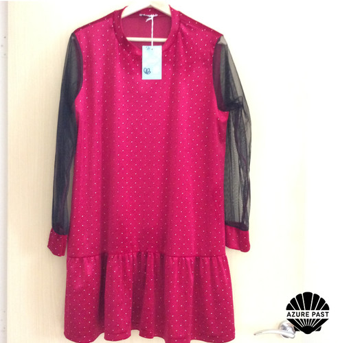 Tillett red velvet dress - red,