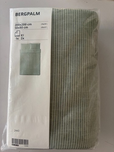 Ikea bergpalm green - green, stripe
