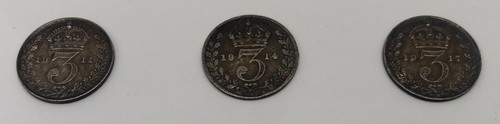 Three pence coins - pence,