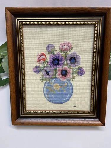 Vintage floral cross stitch - vintage,