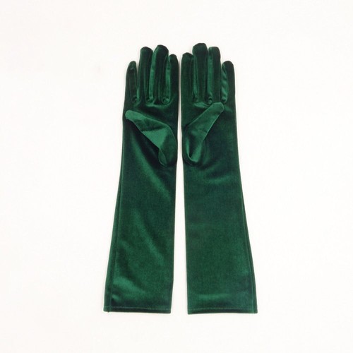 Velvet long gloves punk - long,