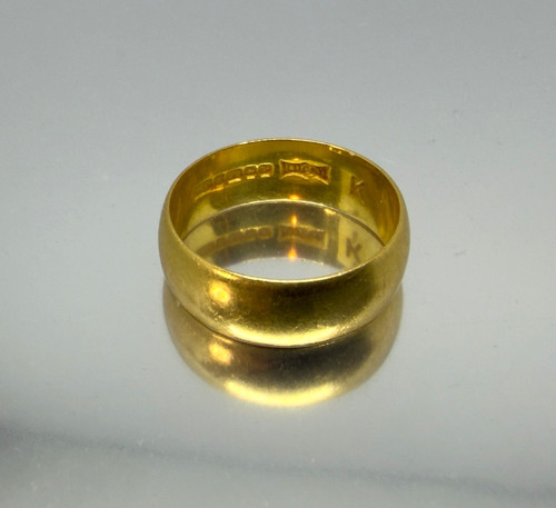 22ct gold wedding - gold,