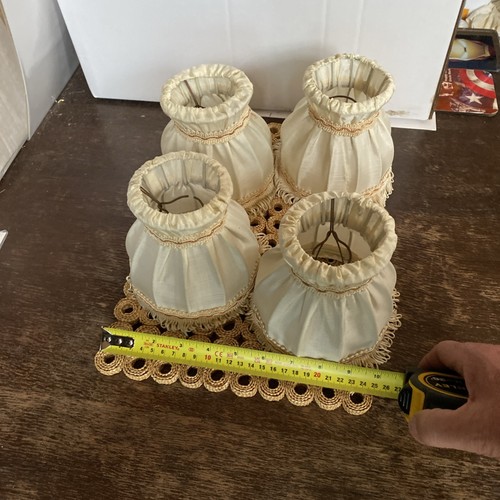 Vintage clip lamp shades - 4,