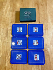Jason 6 Coasters With A Nautical Theme Boxed Cork Backed