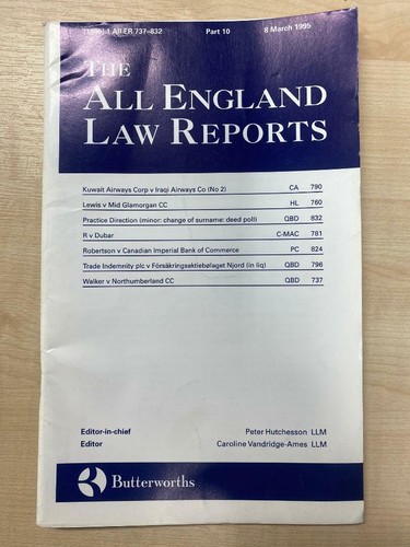 The all england law - england, reports