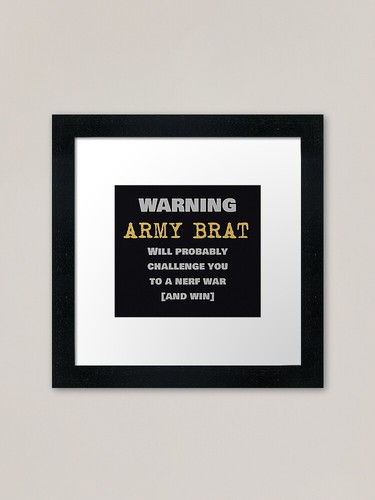 Army nerf framed - nerf, print