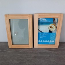 x2 Wooden Photo Frame ~ 4 x 6 " / 10 x 15 cm - pine ?