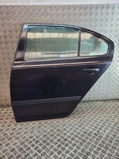 SKODA OCTAVIA Left Rear Door N/S 2004-2013 Black 9910 5 Door Hatchback 