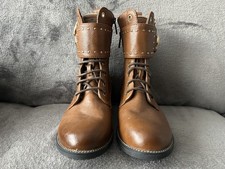 Wrangler Mustang Side Zip Low Heel Womens Ankle Boots in Brown. Size 5UK