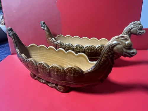 Two wade viking longboats - two,