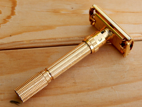 Vtg gold aristocrat gillette - vtg,