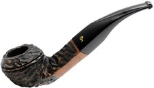 Peterson Aran Rusticated Finish Medium Bent Bulldog Briar Pipe (80s)