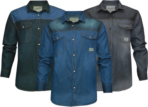 Mens denim shirts - denim,