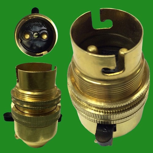 Bayonet socket b22 - bc, brass