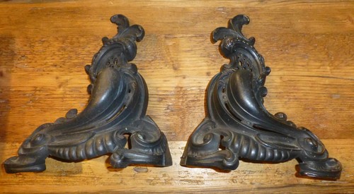 Pair superb victorian cast - victorian,