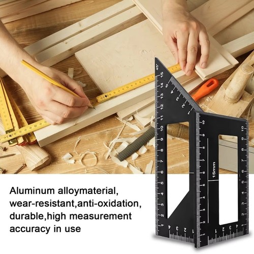 Ruler protractor aluminum - ruler,