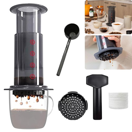Clear coffee press in - press,