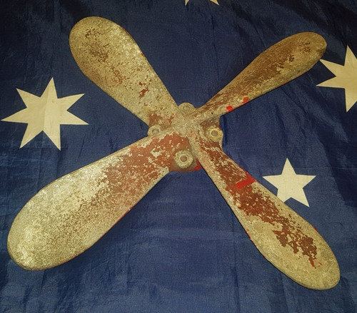 Vintage blade red propeller - 4,