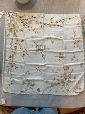 Jacqmar Vintage 1960s Silk Scarf 29x28 Inches Tree Pattern