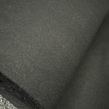 19 Metres jet black melton