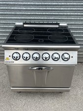 ELECTRIC COOKER With OVEN GLASS Ceramic Wide 80cm WITH 4 ZONES / COMMERCIAL