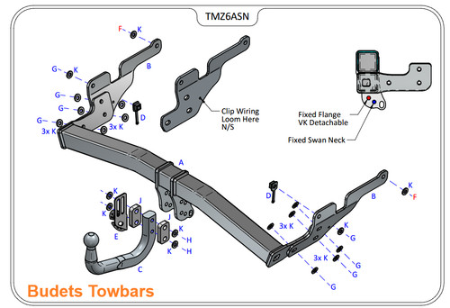 Mazda 2012 2017 - -, tow