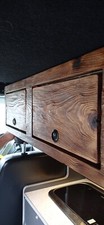 campervan overhead locker cabinet storage Van camper solid wood rustic
